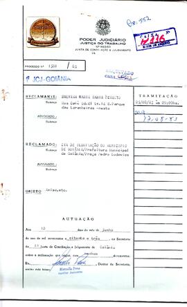 Reclamação Trabalhista 1581/1983