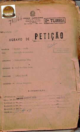 Agravo de Petição 84/1969