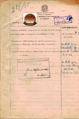 Recurso Ordinário 622/1956